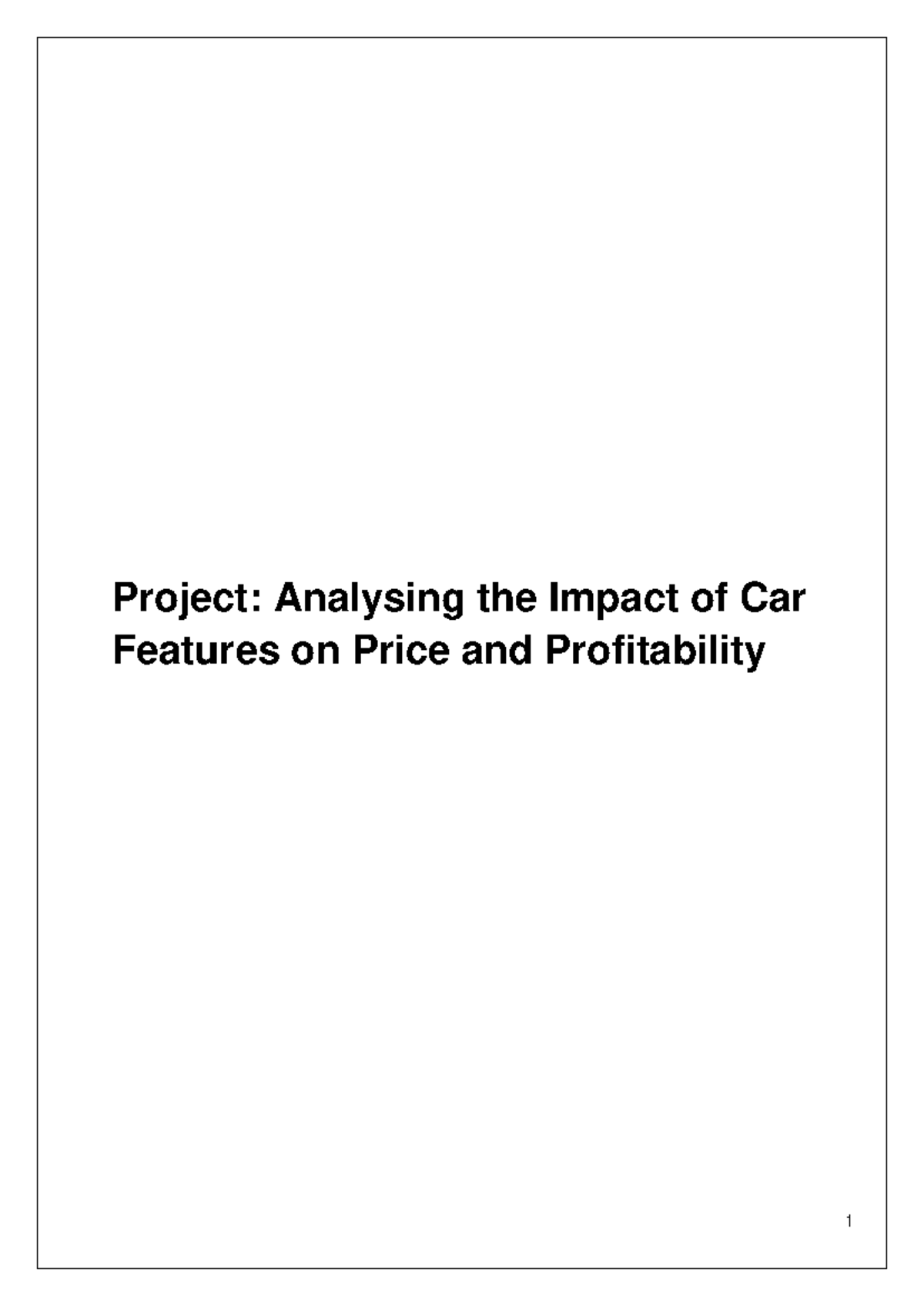 Project: Analyzing Car Features' Impact on Price & Profitability (Data ...
