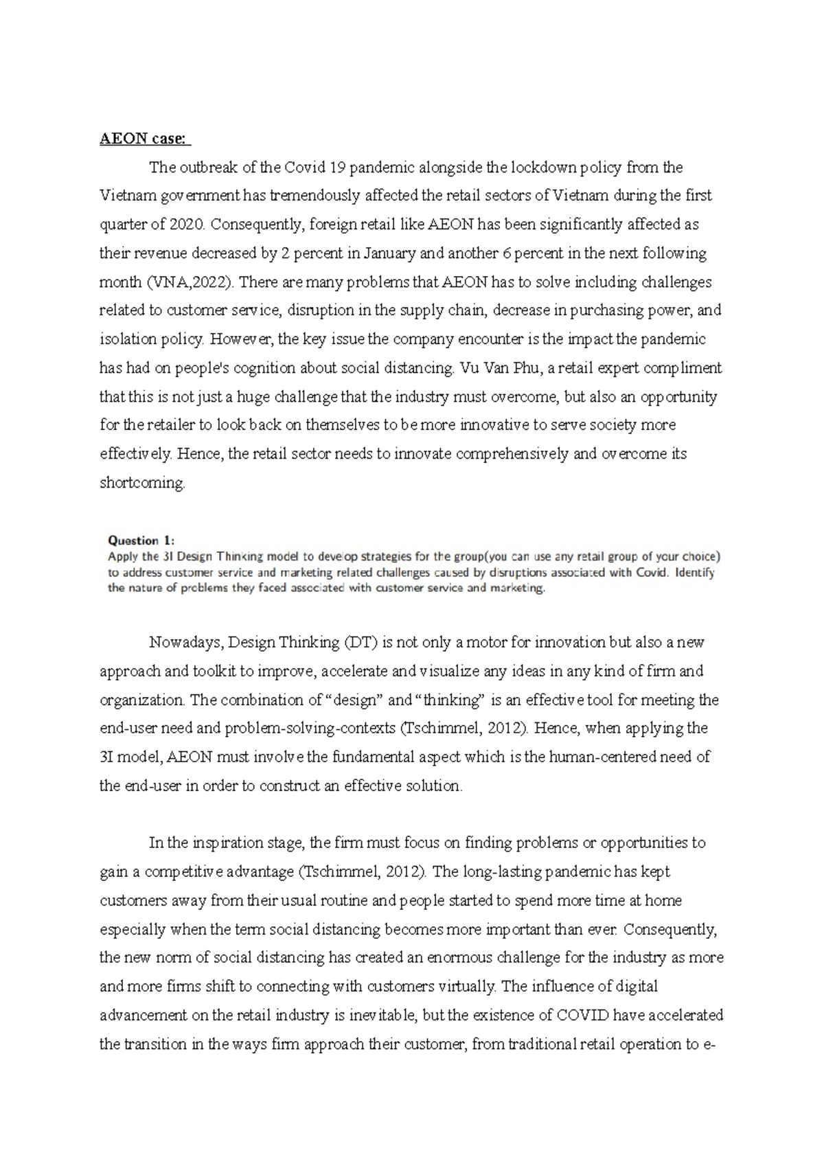 DTC1 Design Thinking Proposal: Innovative Strategies for AEON Post ...