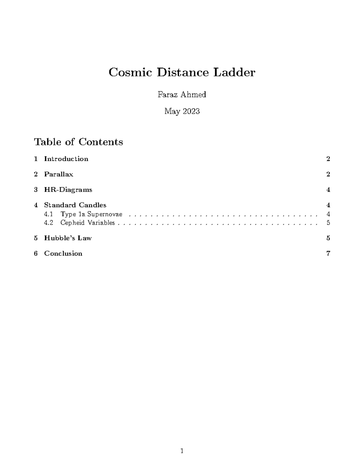 Cosmic Distance Ladder: Understanding Stellar Measurements (ASTR 101 ...