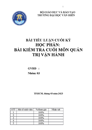 [Solved] S t duy nhp mn ngnh qun tr kinh doanh - Nhập môn Quản trị kinh ...