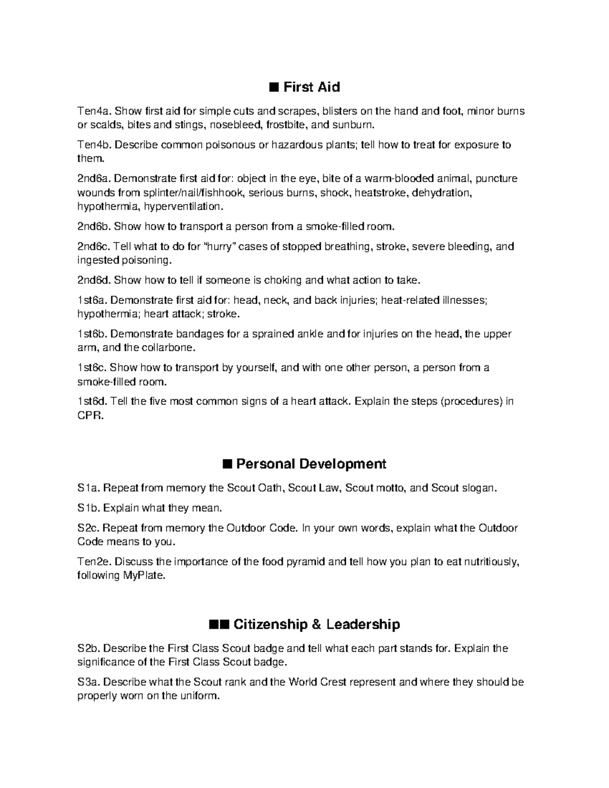 Scouting Skills Guide: First Aid Techniques and Safety Tips - Studocu