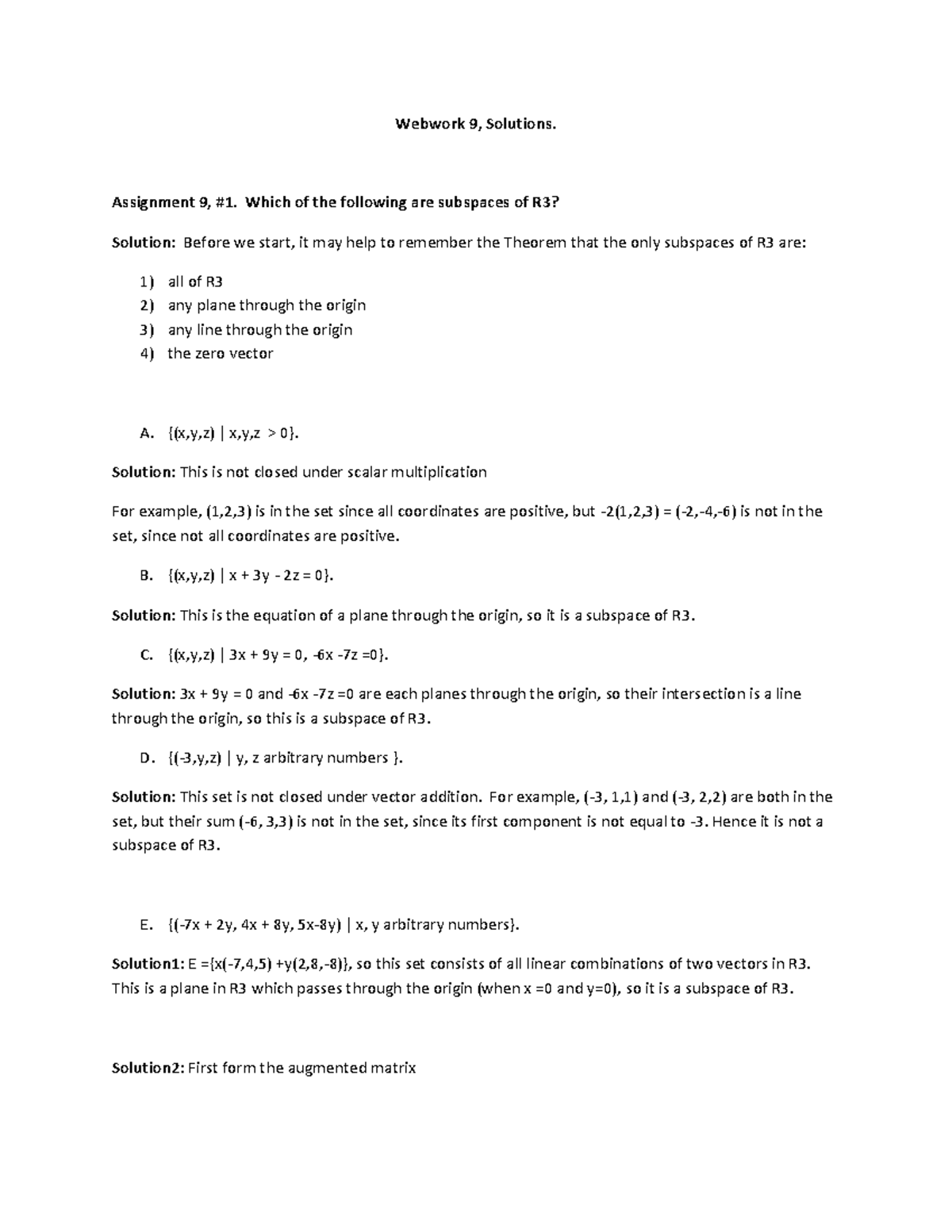 Webwork assignment 9 with solutions - Warning: TT: undefined function ...