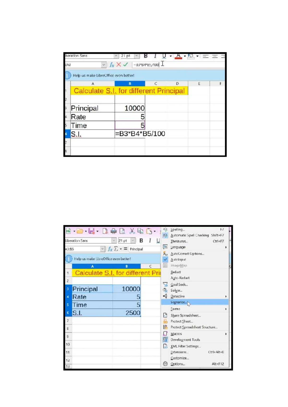 S.I. Calculation Guide for Different Principals - UM - Studocu