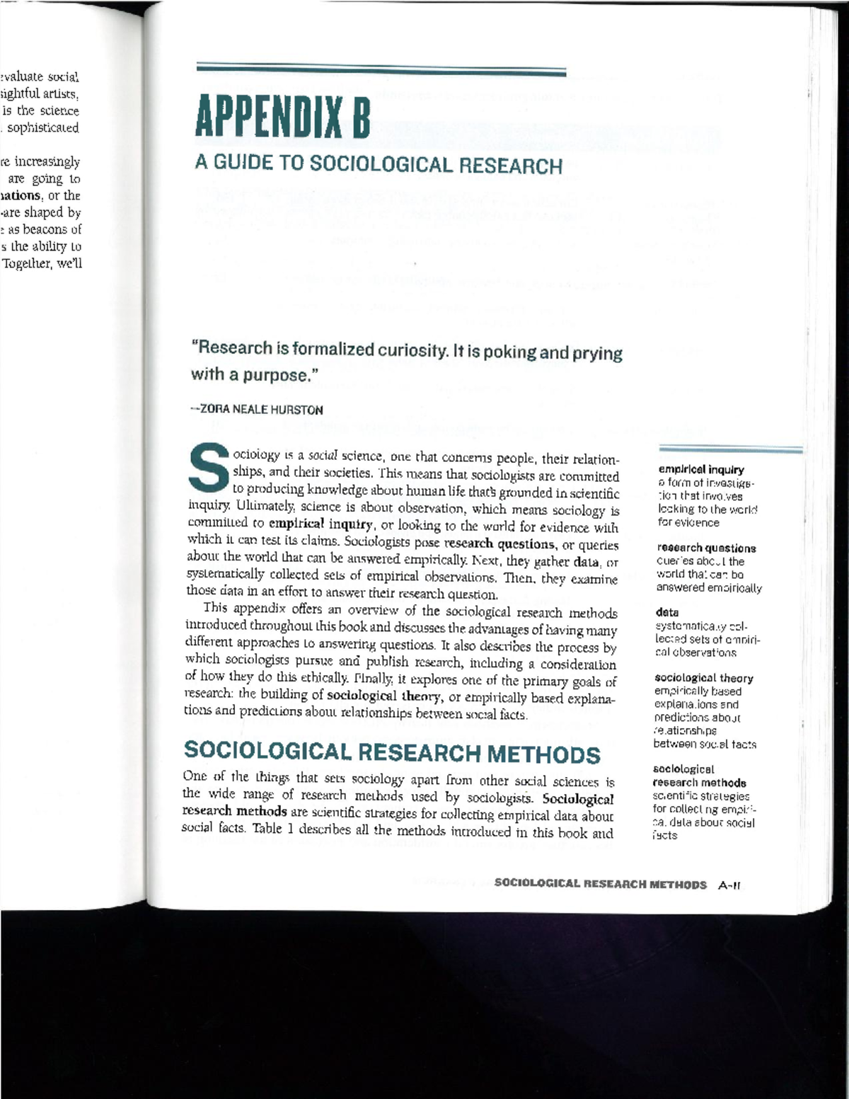 AB123: Appendix B - A Guide to Sociological Research Methods - Studocu