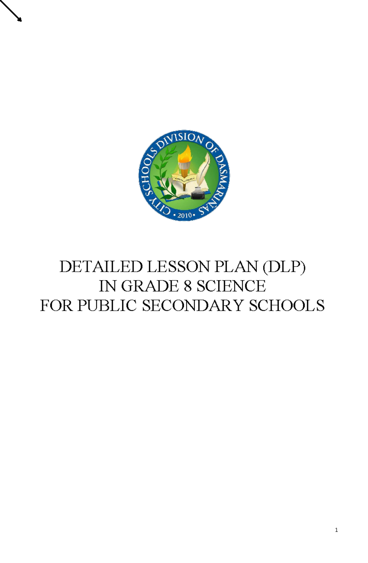 DETAILED LESSON PLAN (DLP) FOR GRADE 8 SCIENCE: FORCE & MOTION - Studocu