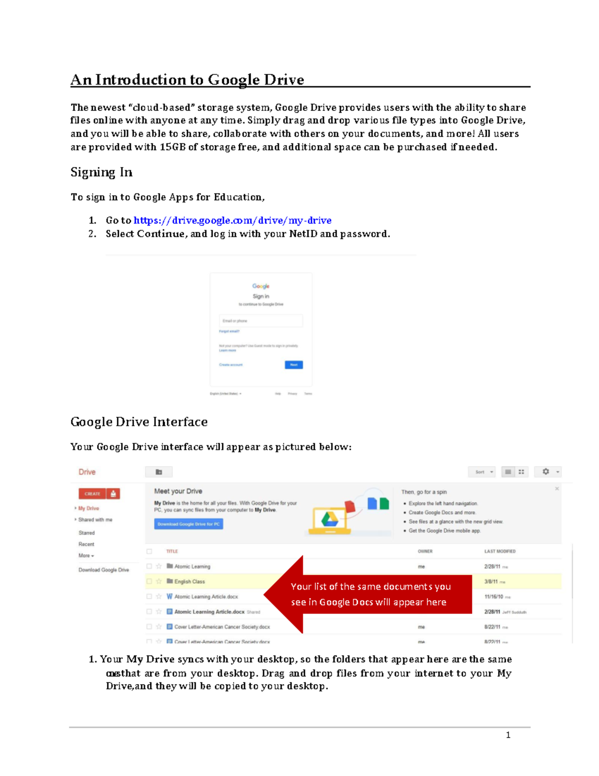 Introduction to Google Drive: A Beginner's Guide - Studocu