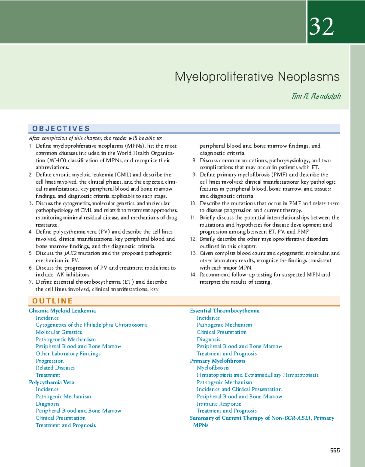 32 Myeloproliferative Neoplasms: Overview & Management Insights - Studocu