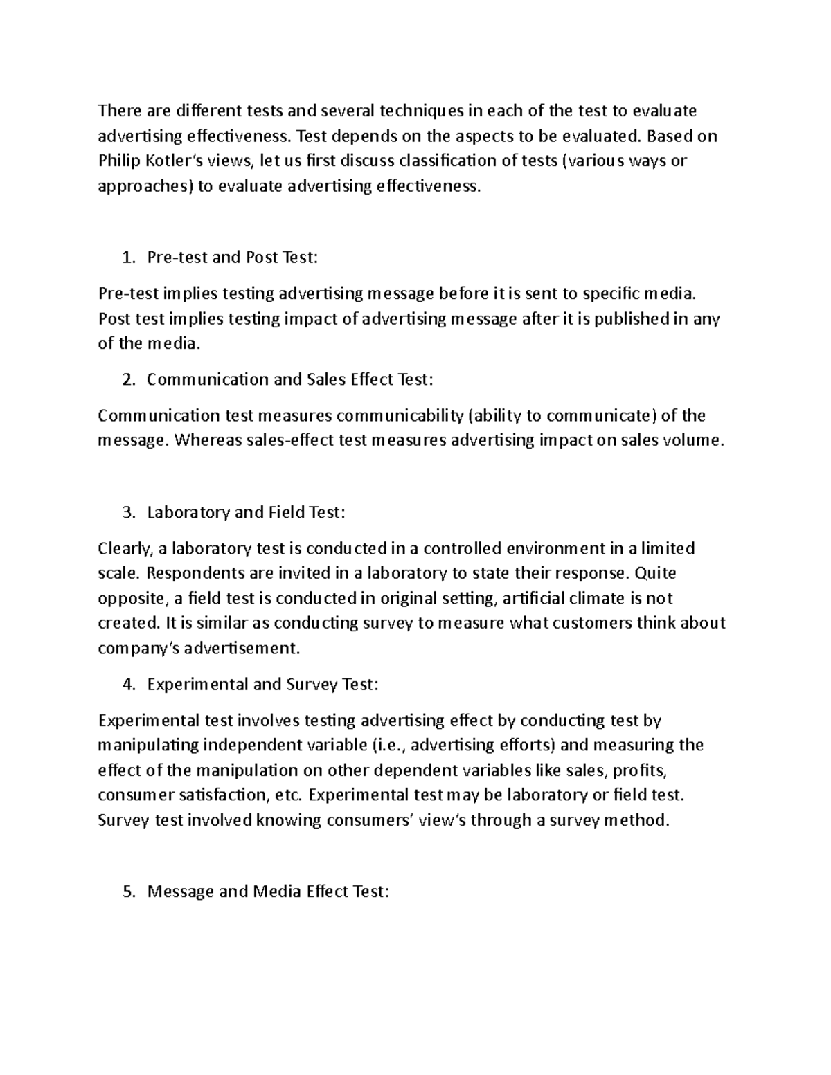 Evaluating Advertising Effectiveness: Tests and Techniques Overview ...