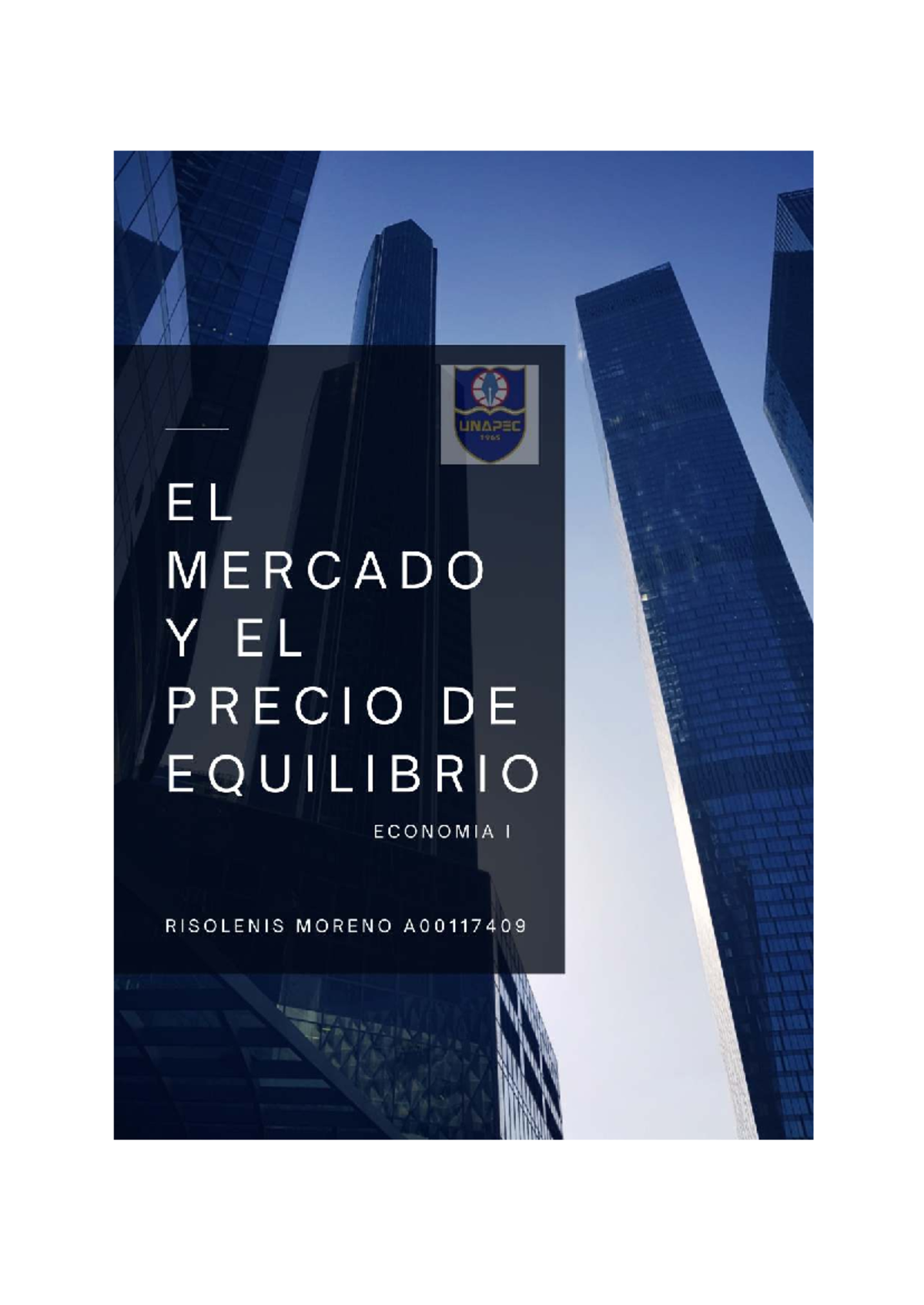 Economía 2 - Tipos de Mercado y Precio de Equilibrio - Studocu