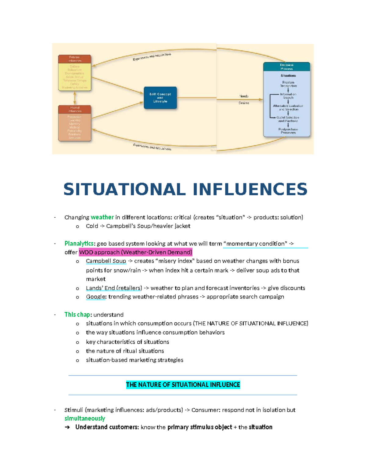 CB Chapter 13: The Nature of Situational Influence on Consumer Behavior ...