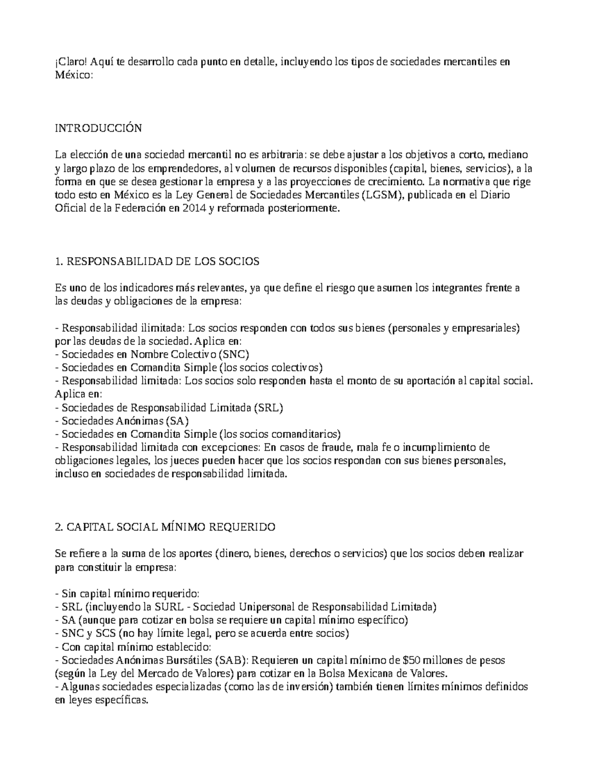 Ley General de Sociedades Mercantiles (LGSM) en México: Análisis ...