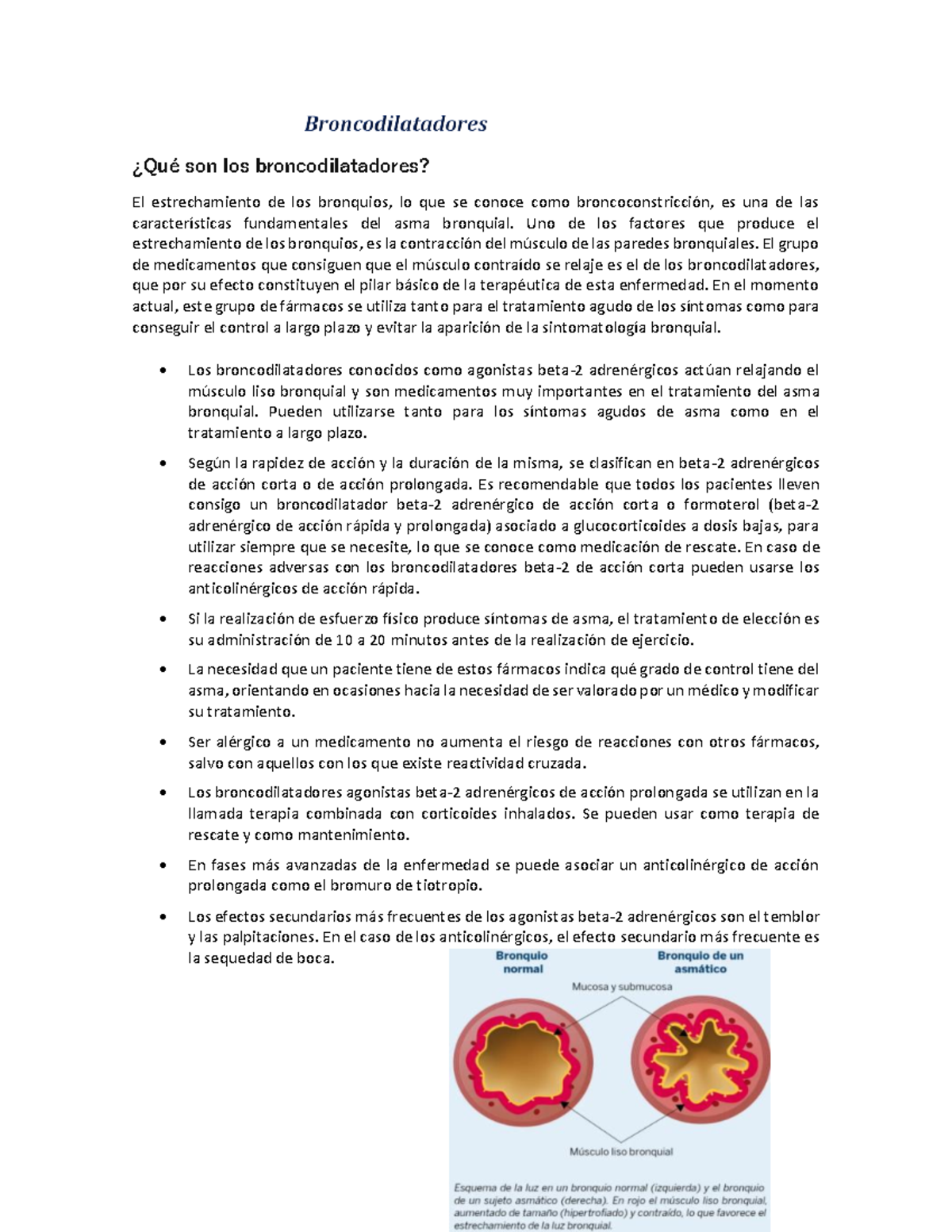 Broncodilatadores farmacologia - ¿Qué son los broncodilatadores? El ...