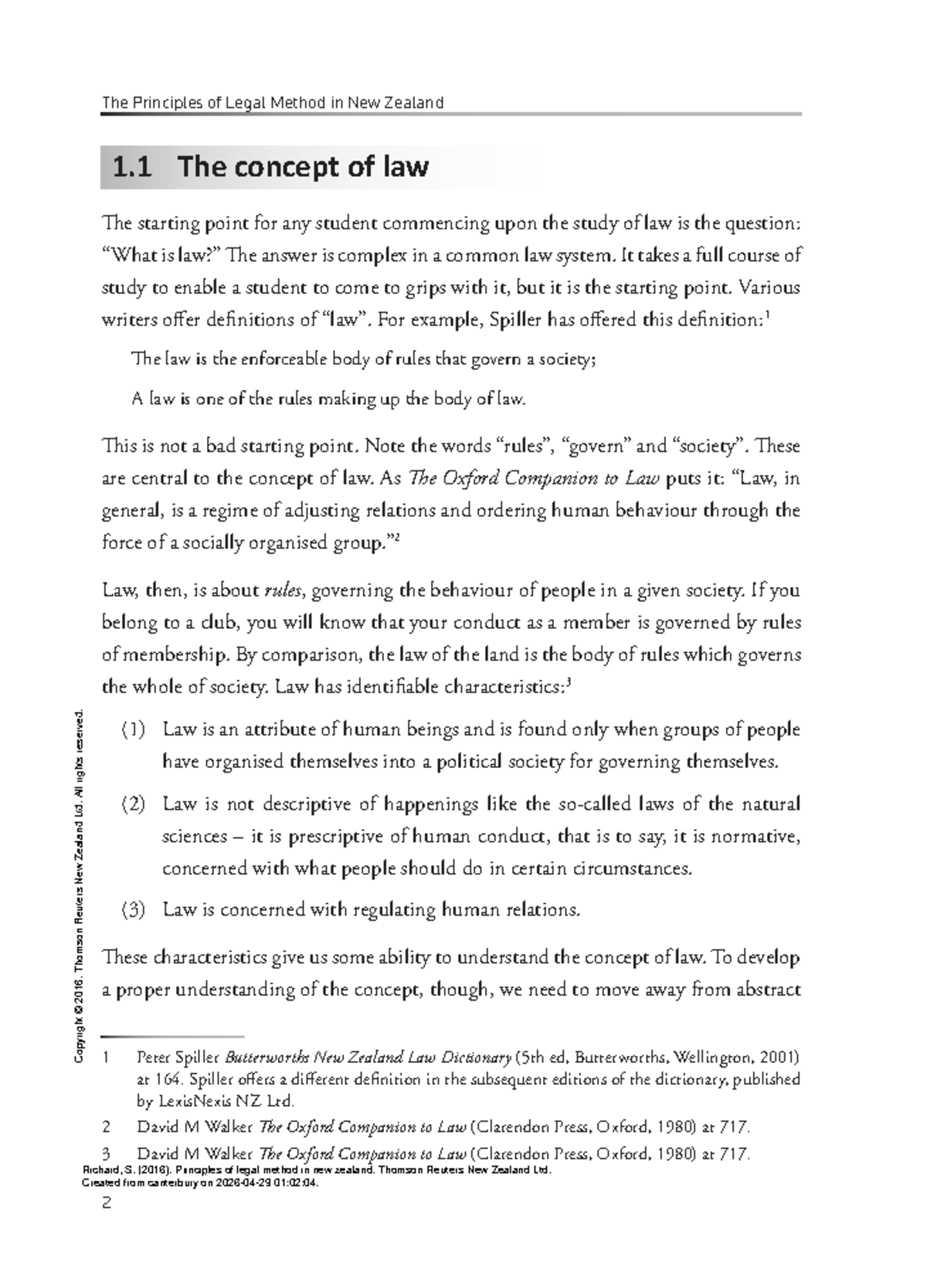 Principles of Legal Method in New Zealand - (1 The Legal System) - Studocu