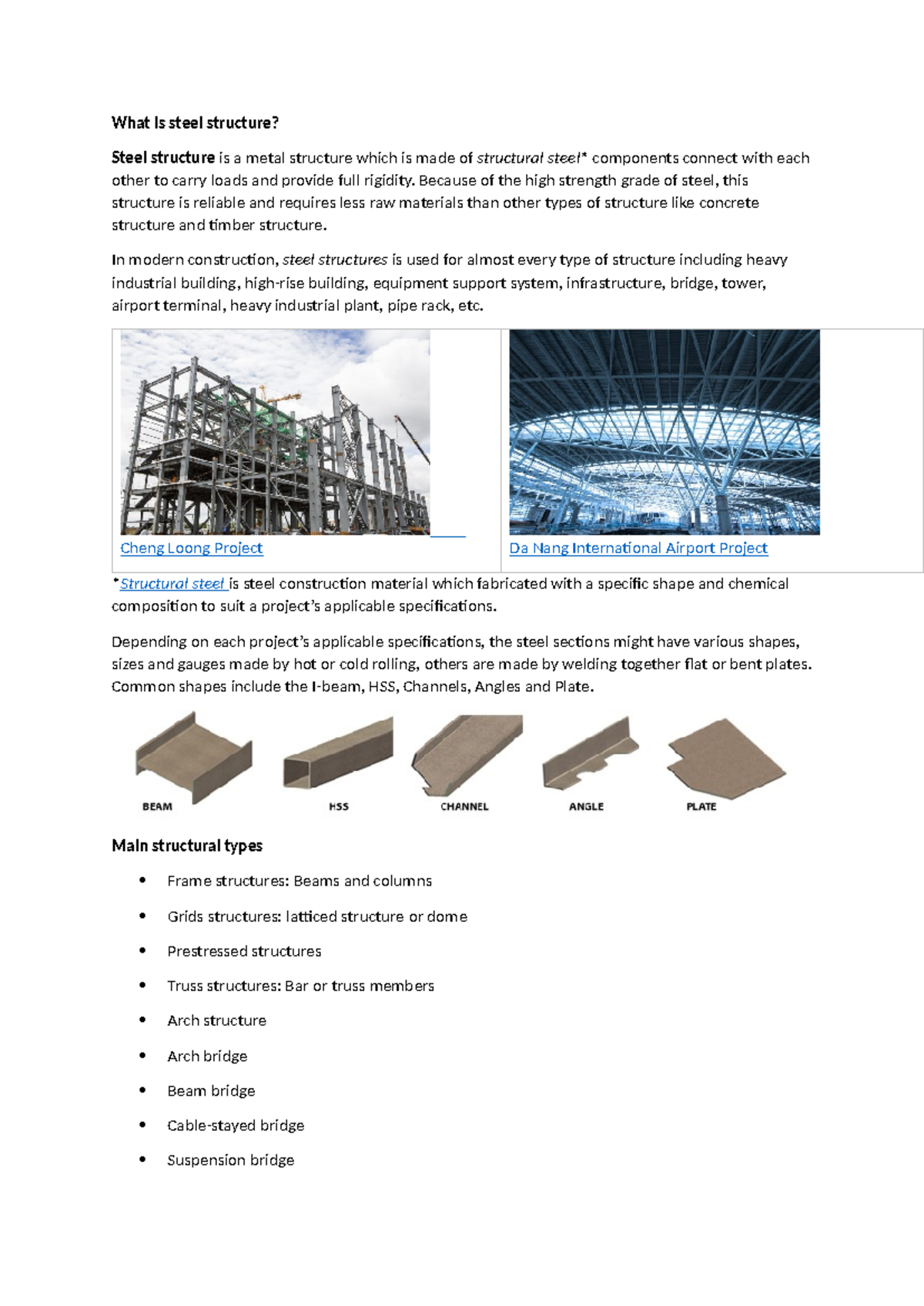 Steel Structures: Overview and Applications in Modern Construction ...