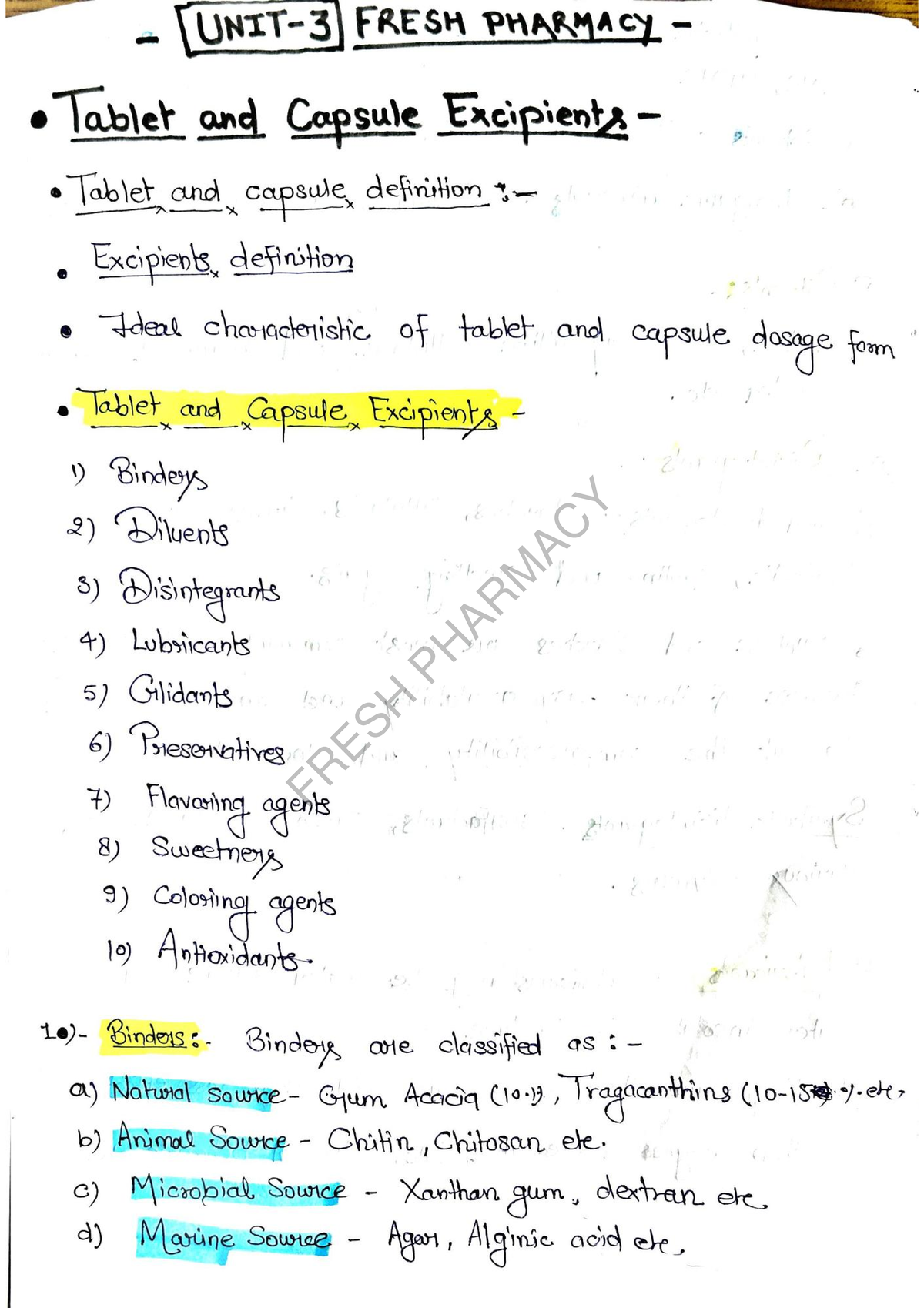 PHAR 1: Unit 3 Complete Notes on Pharmaceutical Product Development - Document Preview