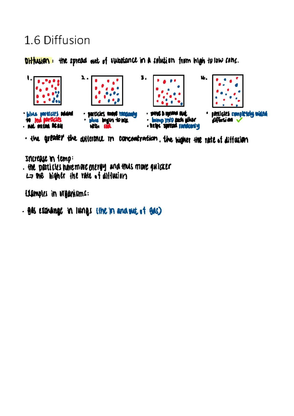 1.6 Diffusion - Key Concepts and Examples in Biology - Studocu