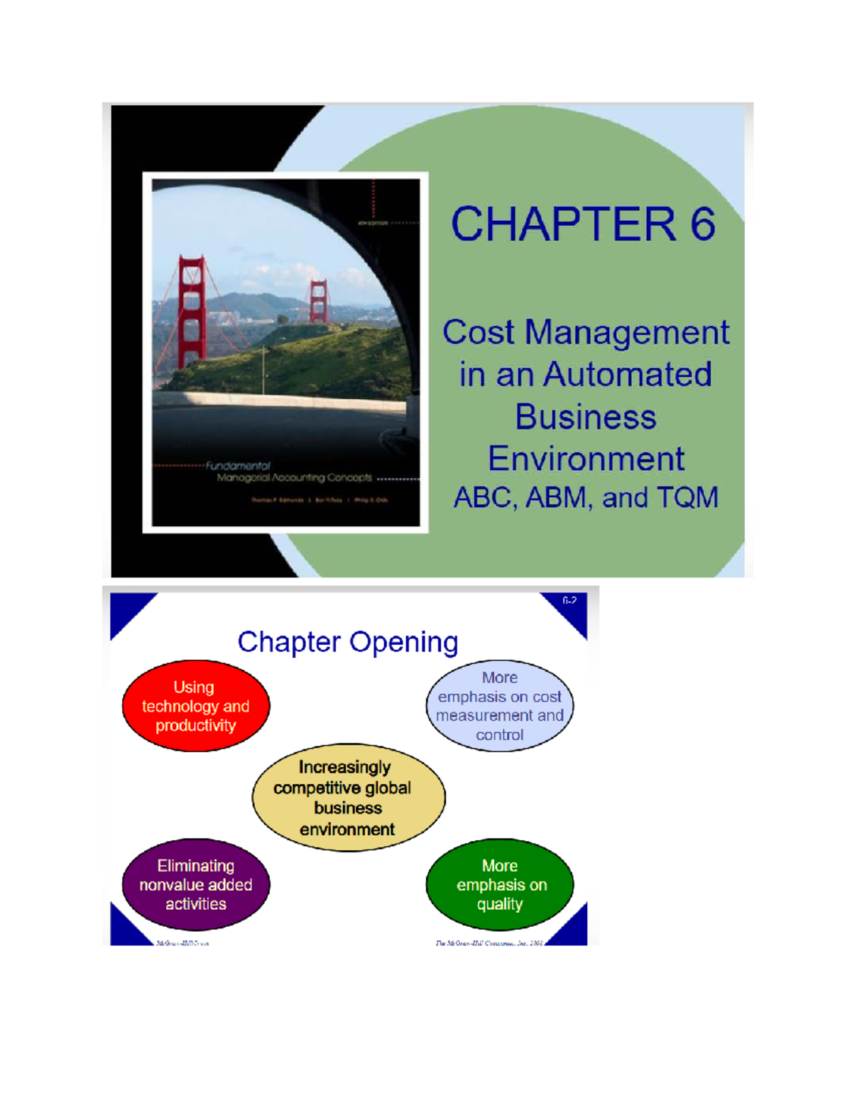 Chapter 6: Cost Management in Automated Business Environments (ABC, ABM ...