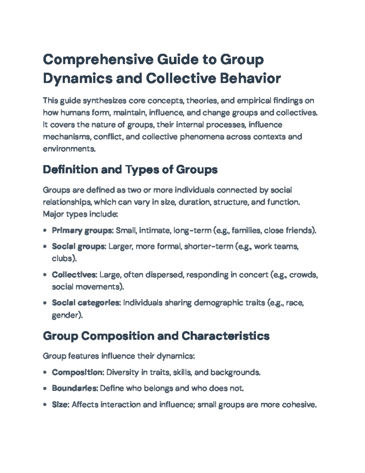 SOCY 315: Comprehensive Study Guide for Group Dynamics Final Exam - Studocu
