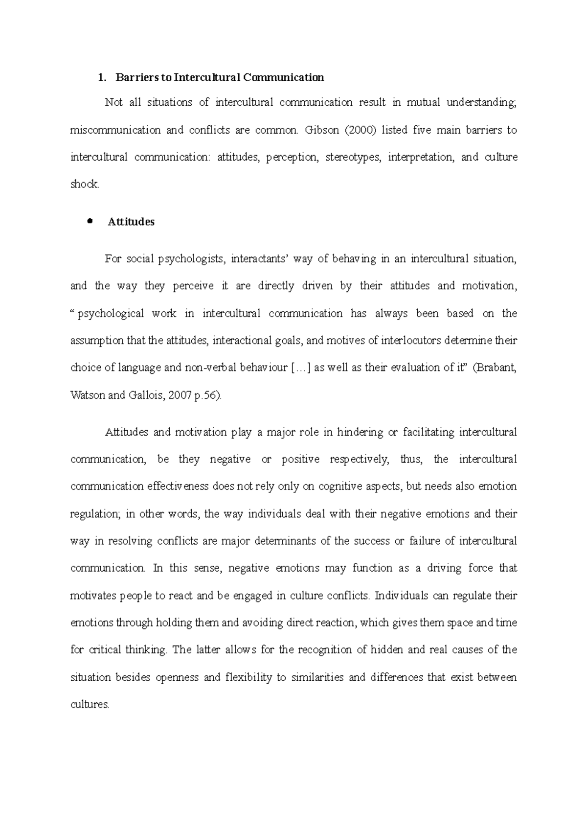 Barriers to Intercultural Communication: Insights and Analysis - Studocu