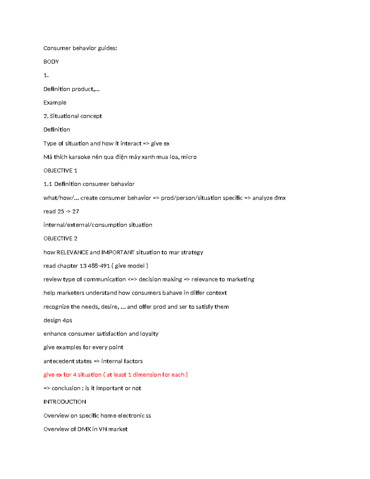 Consumer behavior guides - Consumer behavior guides: BODY 1. Definition ...