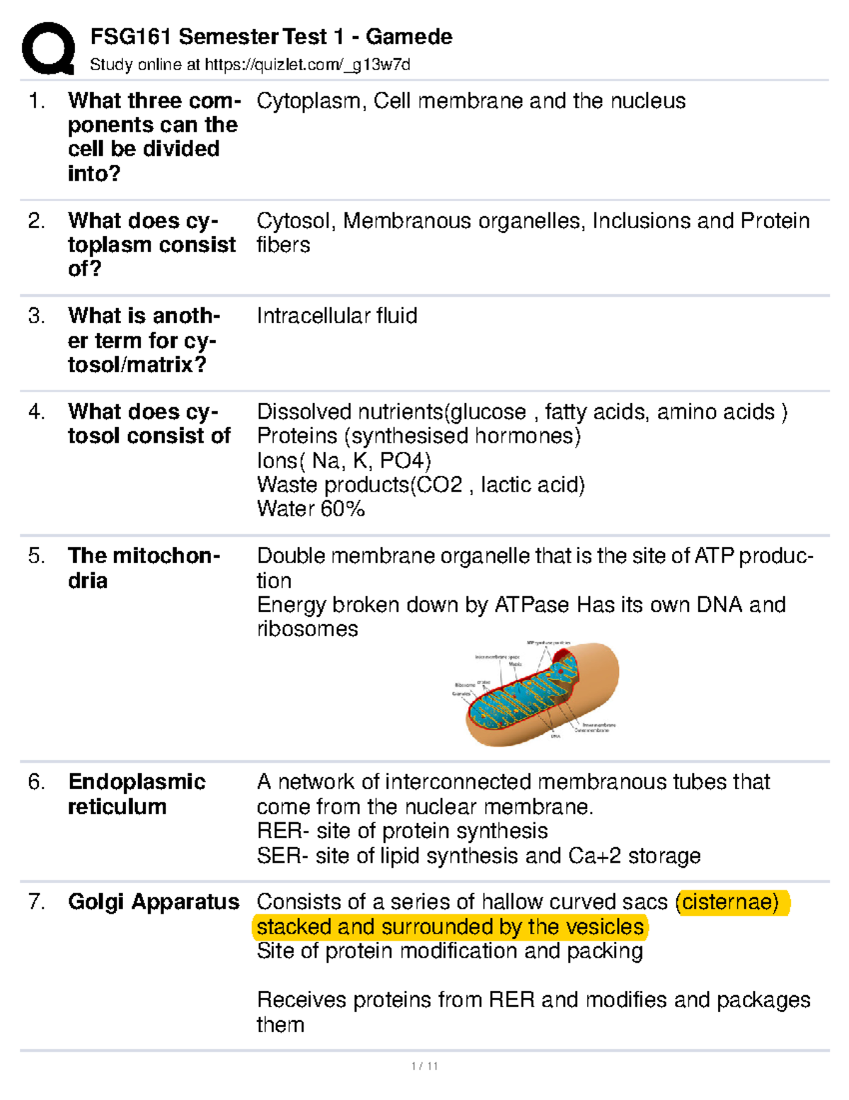 FSG161 Semester Test 1 Study Guide - Gamede & Bipath Insights - Studocu