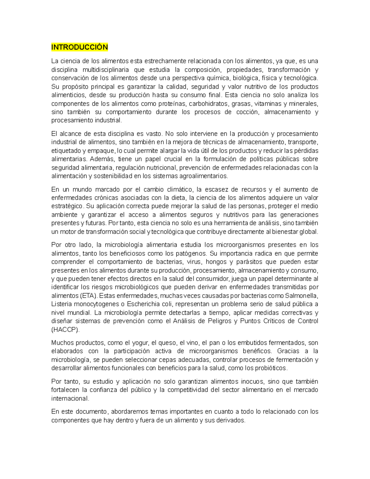 Ciencia de los Alimentos: Microbiología y Conservación de Alimentos ...