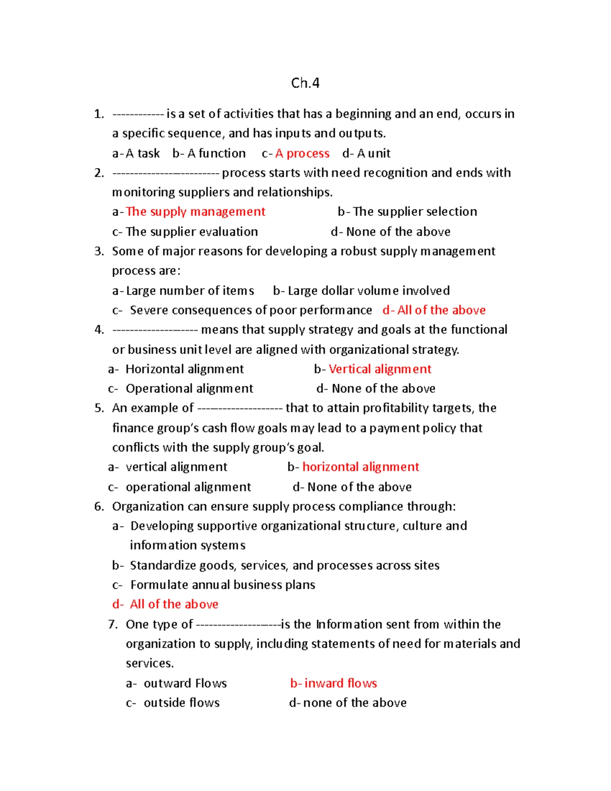 TB MGT101 - Test Bank for Chapter 1: Operations & Productivity Concepts ...