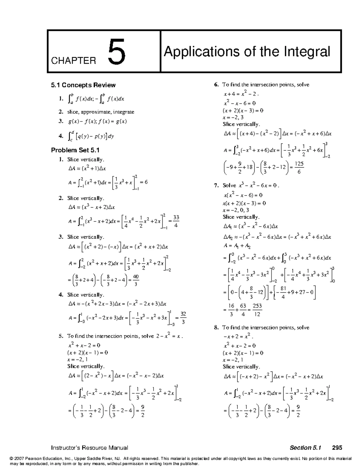 Solution Manual - Calculus 8th Edition Varberg, Purcell, Rigdon Ch10 ...