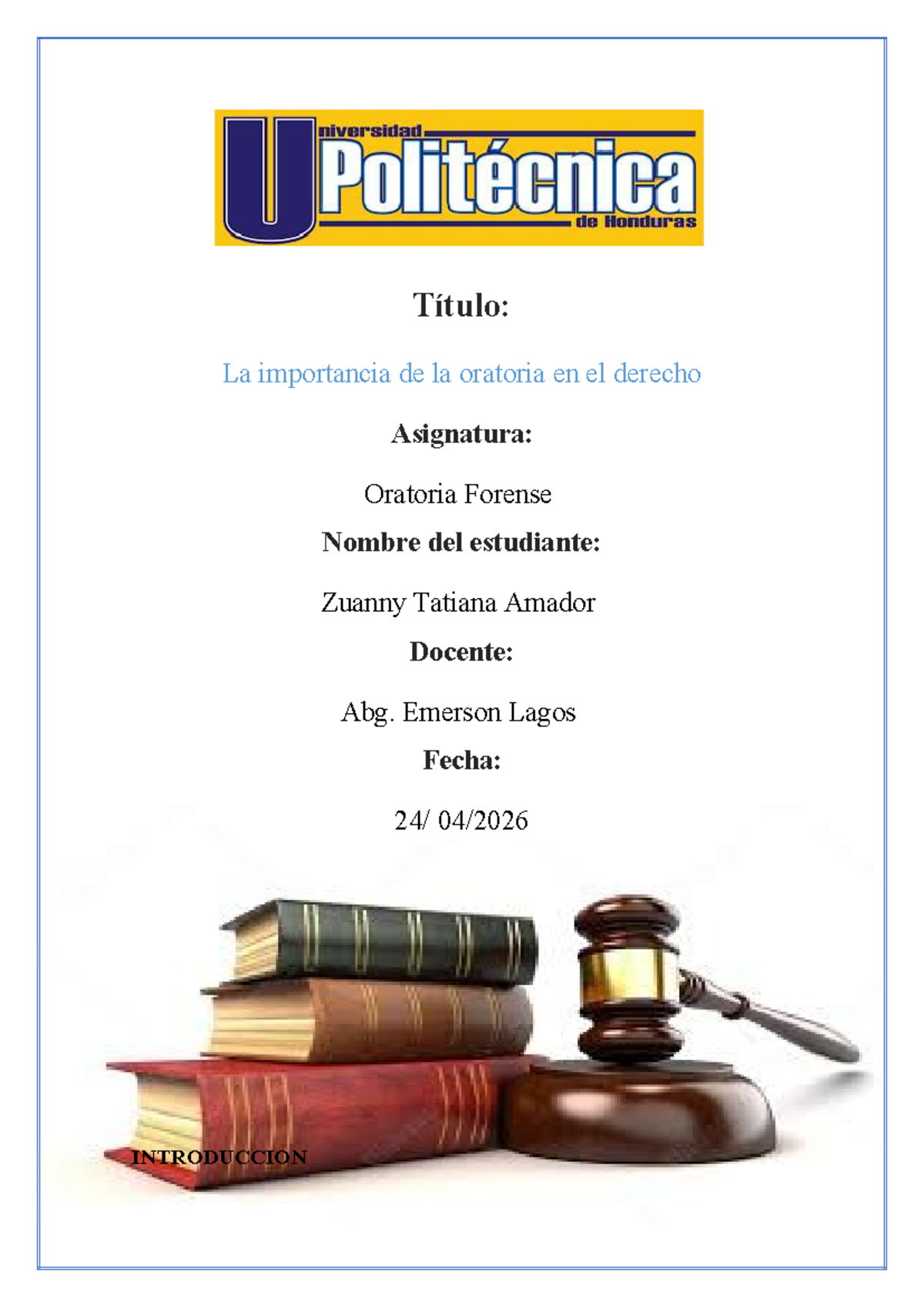 La importancia de la oratoria en el derecho - Tarea Oratoria Forense ...
