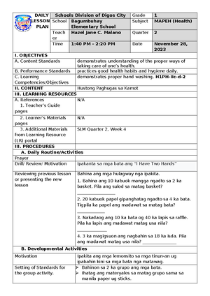 MATH - Daily Lesson Log for Grade 3: Measurement Conversions Week 3 ...