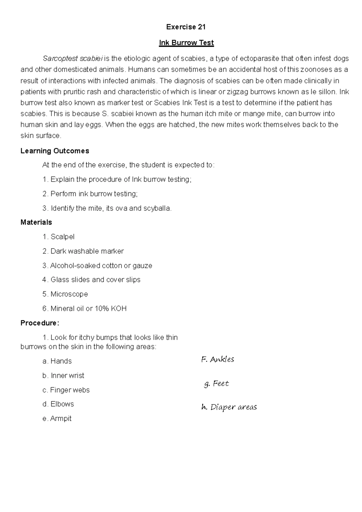 100 Microbes and Their Diseases: A Study Guide for Memorization - Studocu