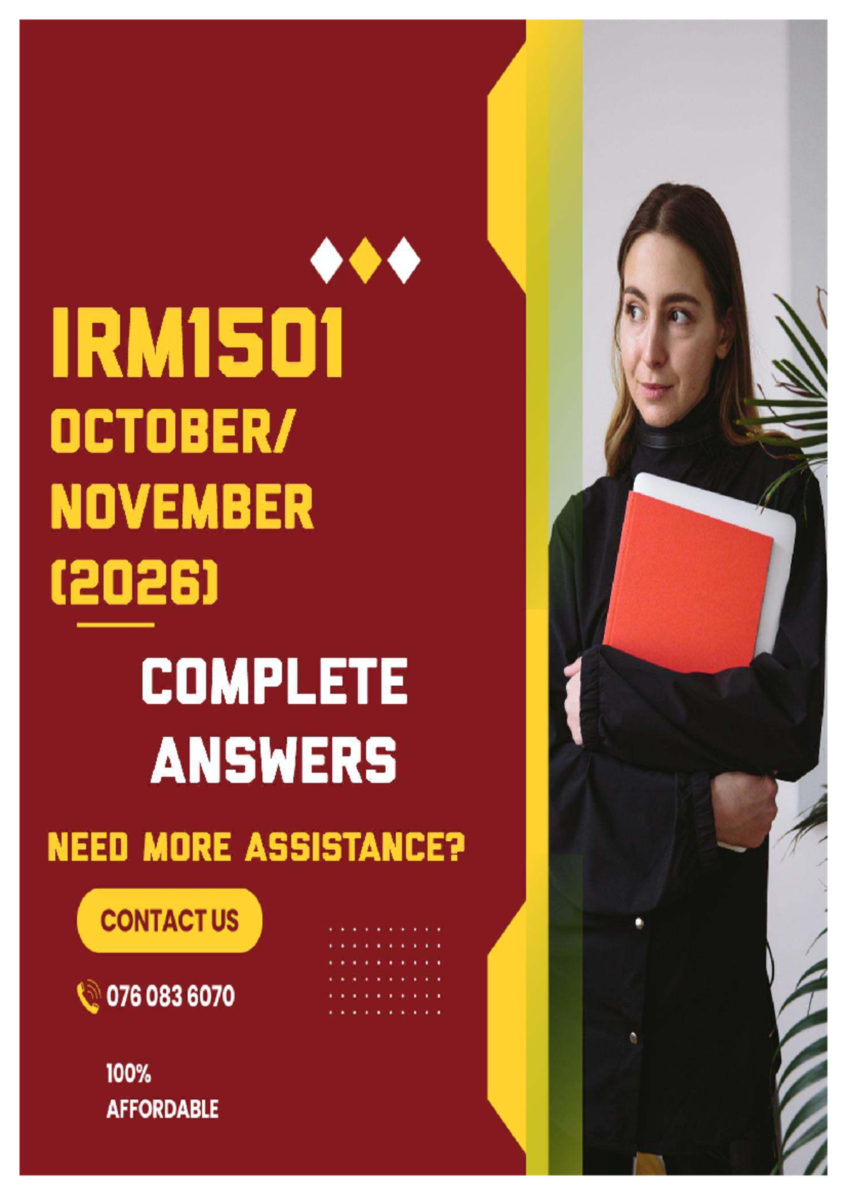 IRM1501 (EXAM) 2026 - Complete Answers for October/November Exam - Studocu