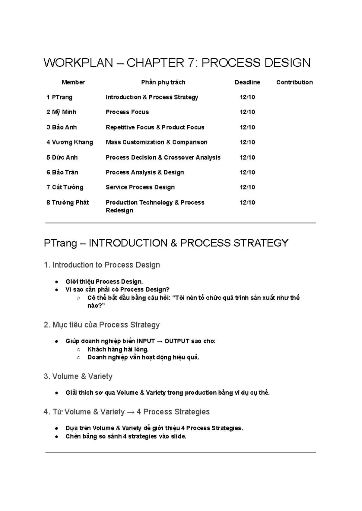 CHAPTER 7: PROCESS STRATEGY WORKPLAN AND DESIGN - Studocu