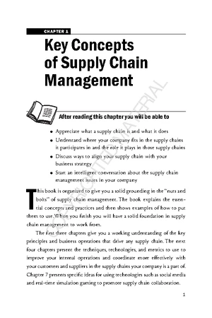 Supply Chain Management - Study Notes & Assignments - Studocu