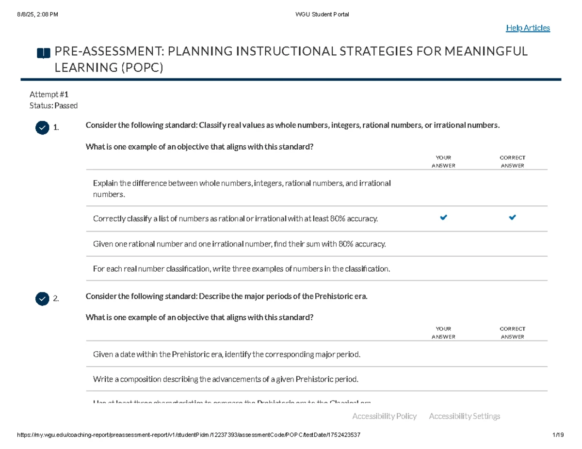 D658 Instructional Strategies Scenario Practice Bank for Educators ...