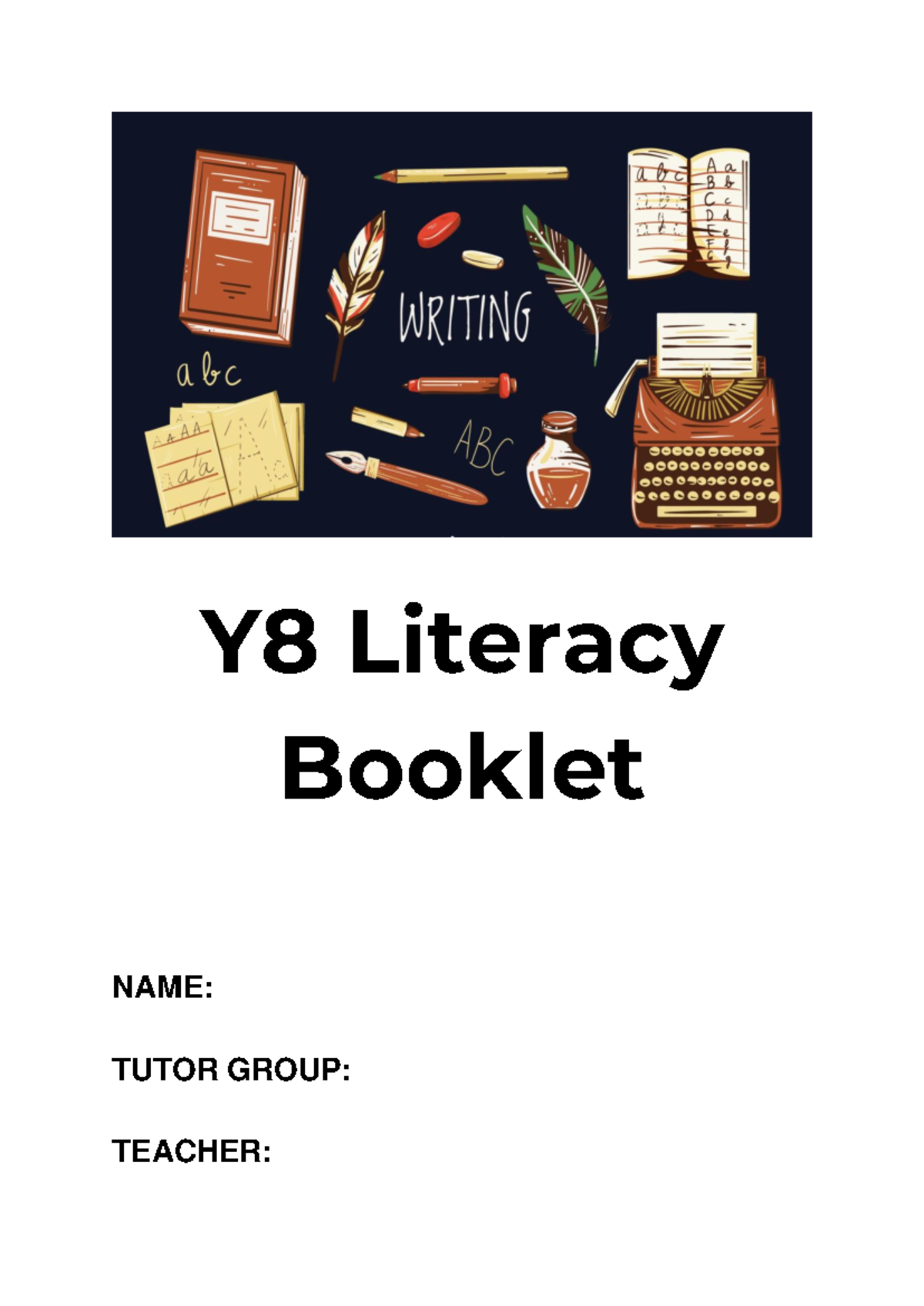 Y8 Literacy Booklet: Spelling & Grammar Test Tracker - Studocu