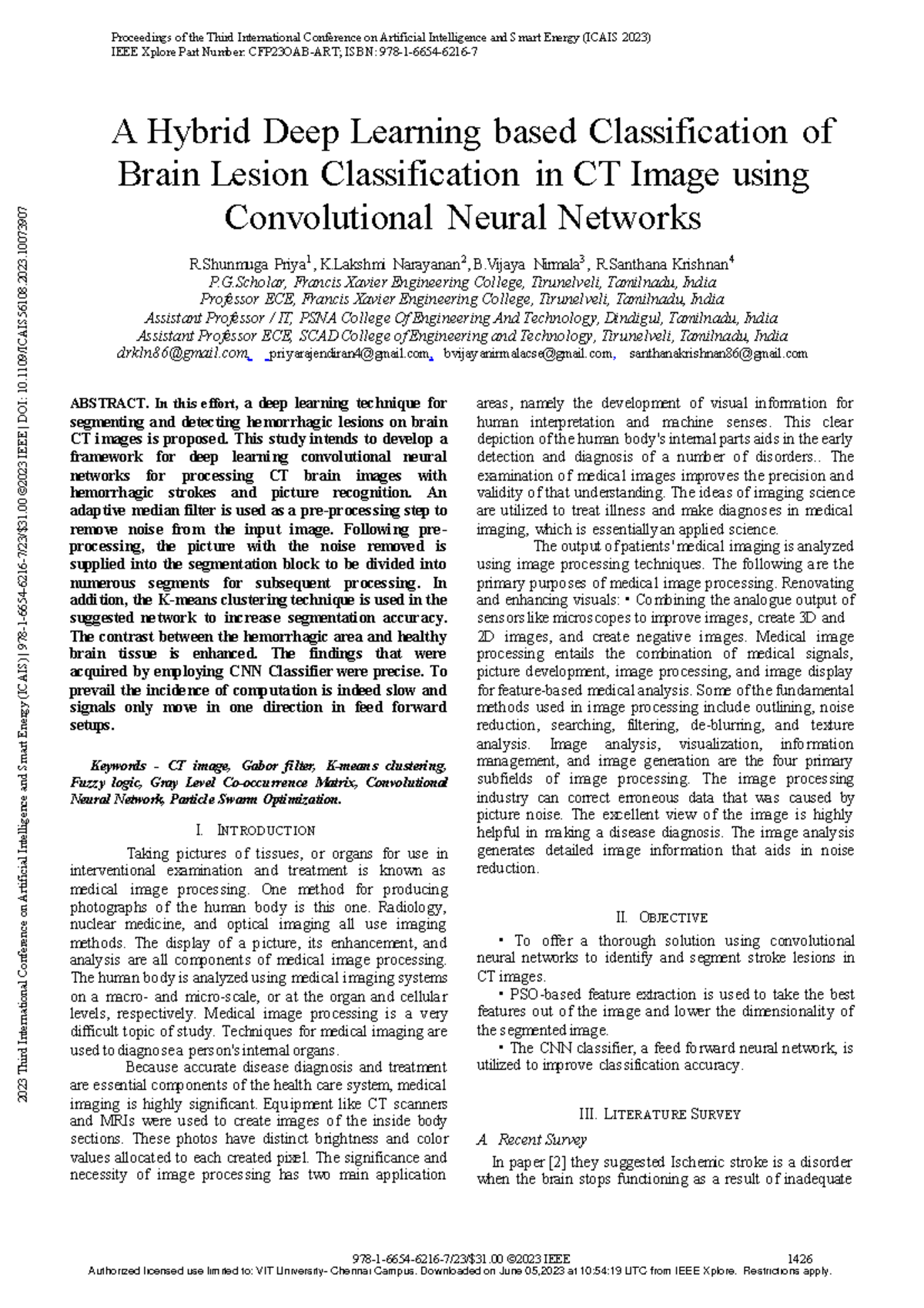 A Hybrid Deep Learning based Classification of Brain Lesion ...