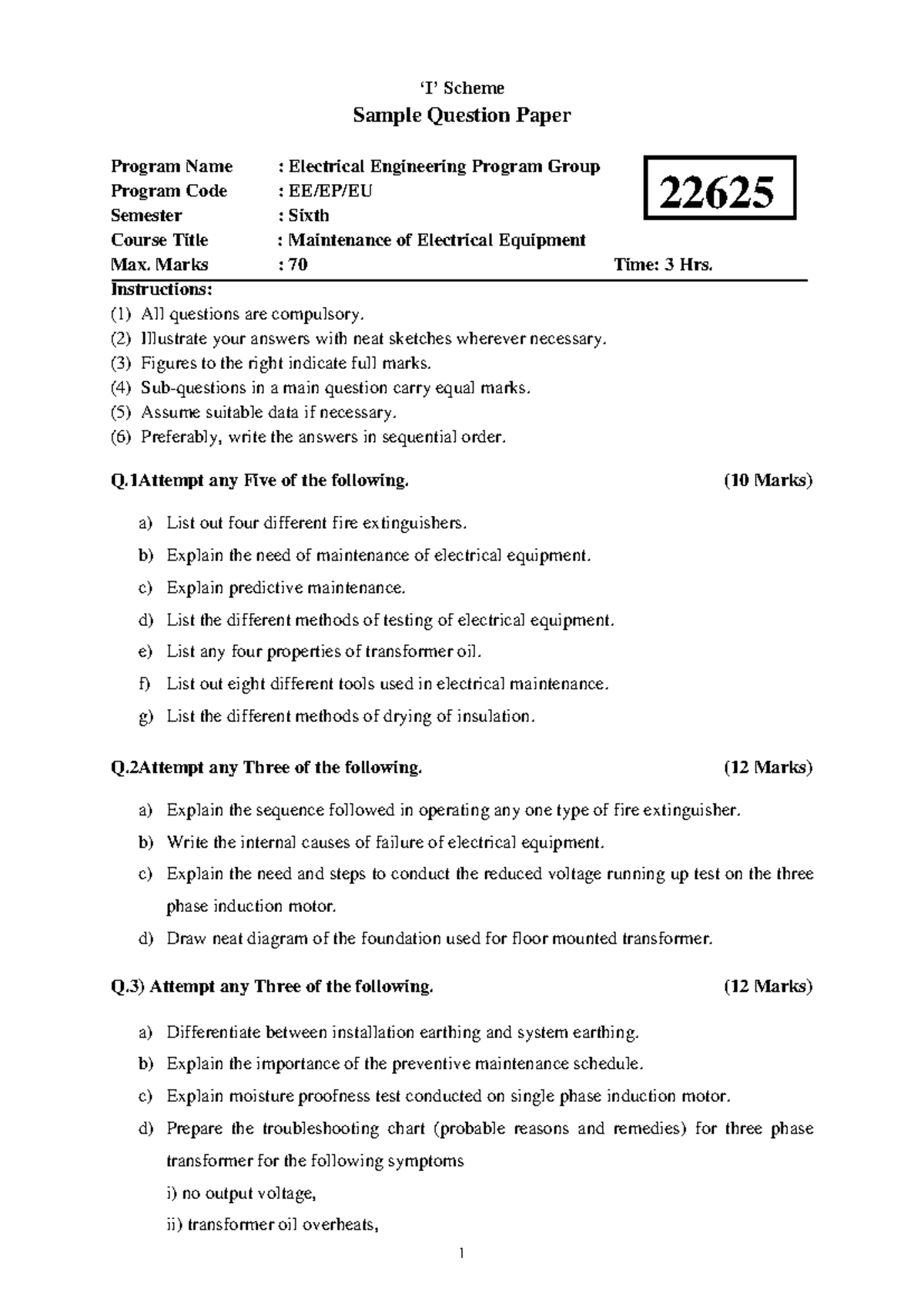 22625-sample-question-paper[Msbte study resources] - ‘I’ Scheme Sample ...