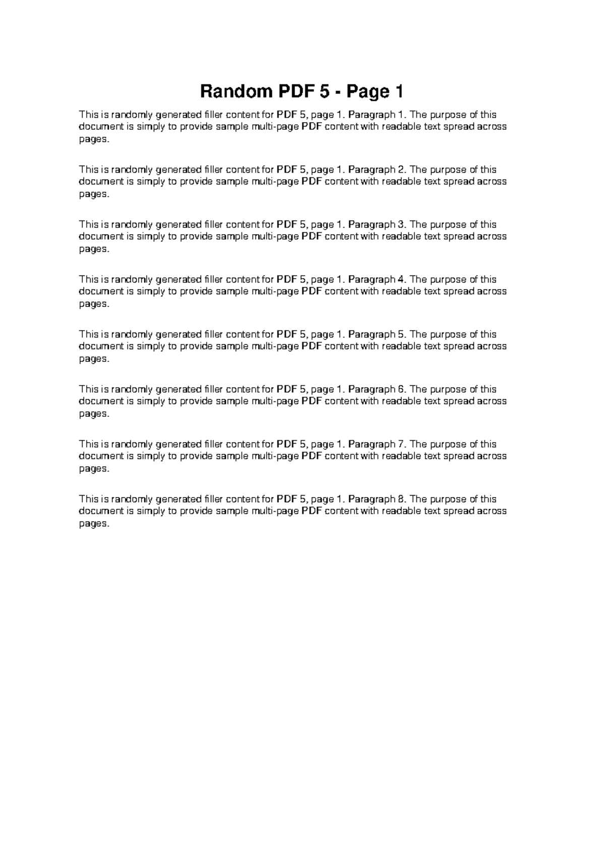 Sample PDF Content - Random PDF 5 (Pages 1 & 2) - Studocu