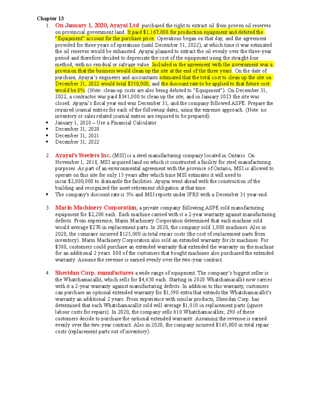 IAF 410 - Chapter 13 Wiley Questions and Key Test Topics for Review ...