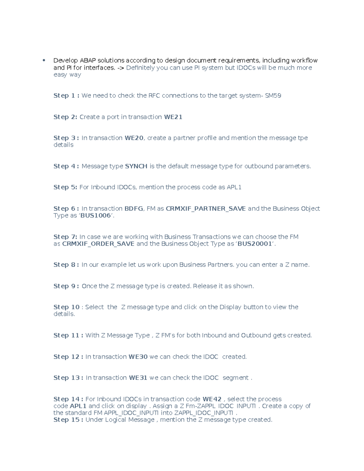 ABAP Solutions Development Guide: Workflow & IDOC Integration Steps ...