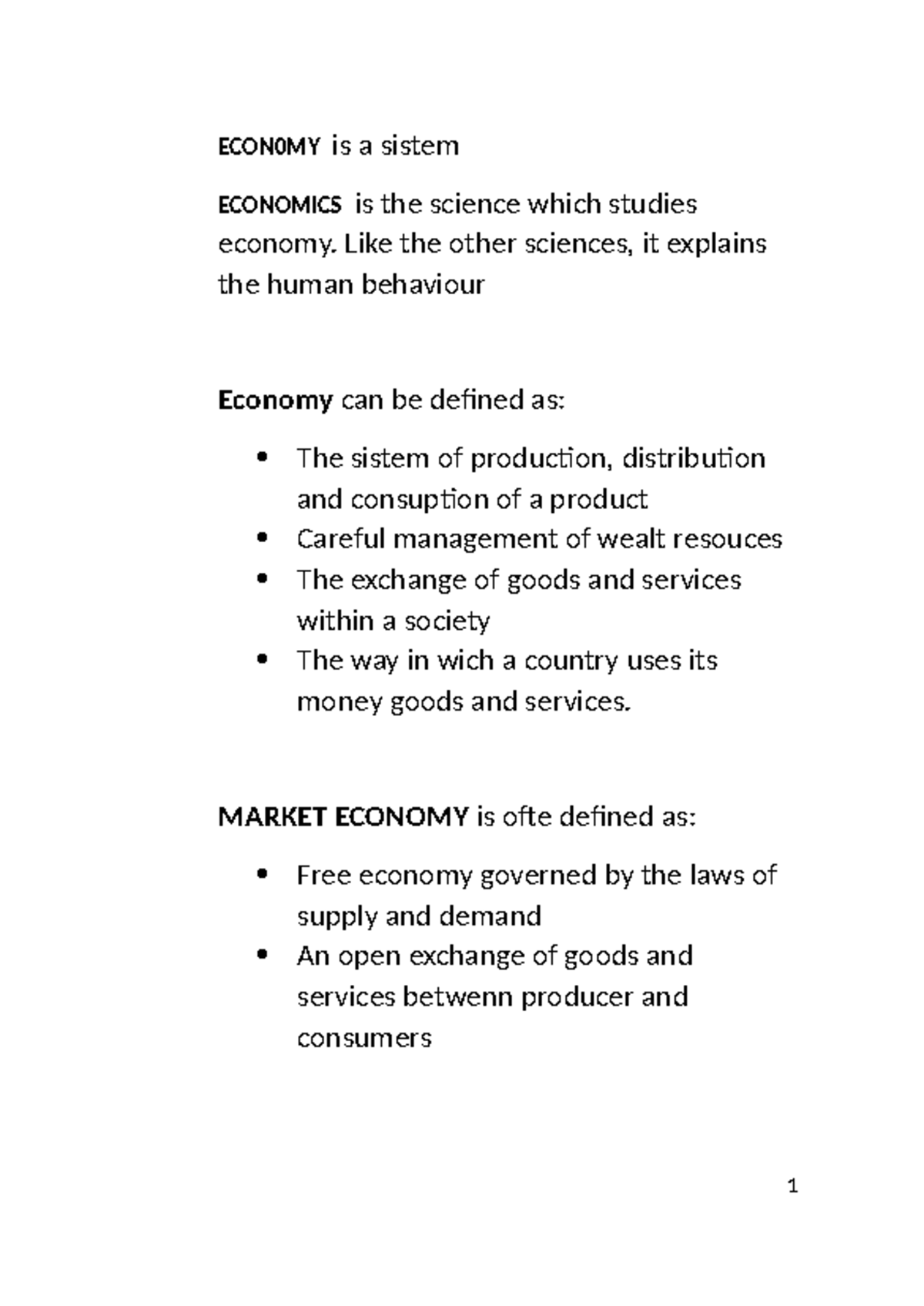ECON0MY: Understanding Market Dynamics and Consumer Behavior - Studocu