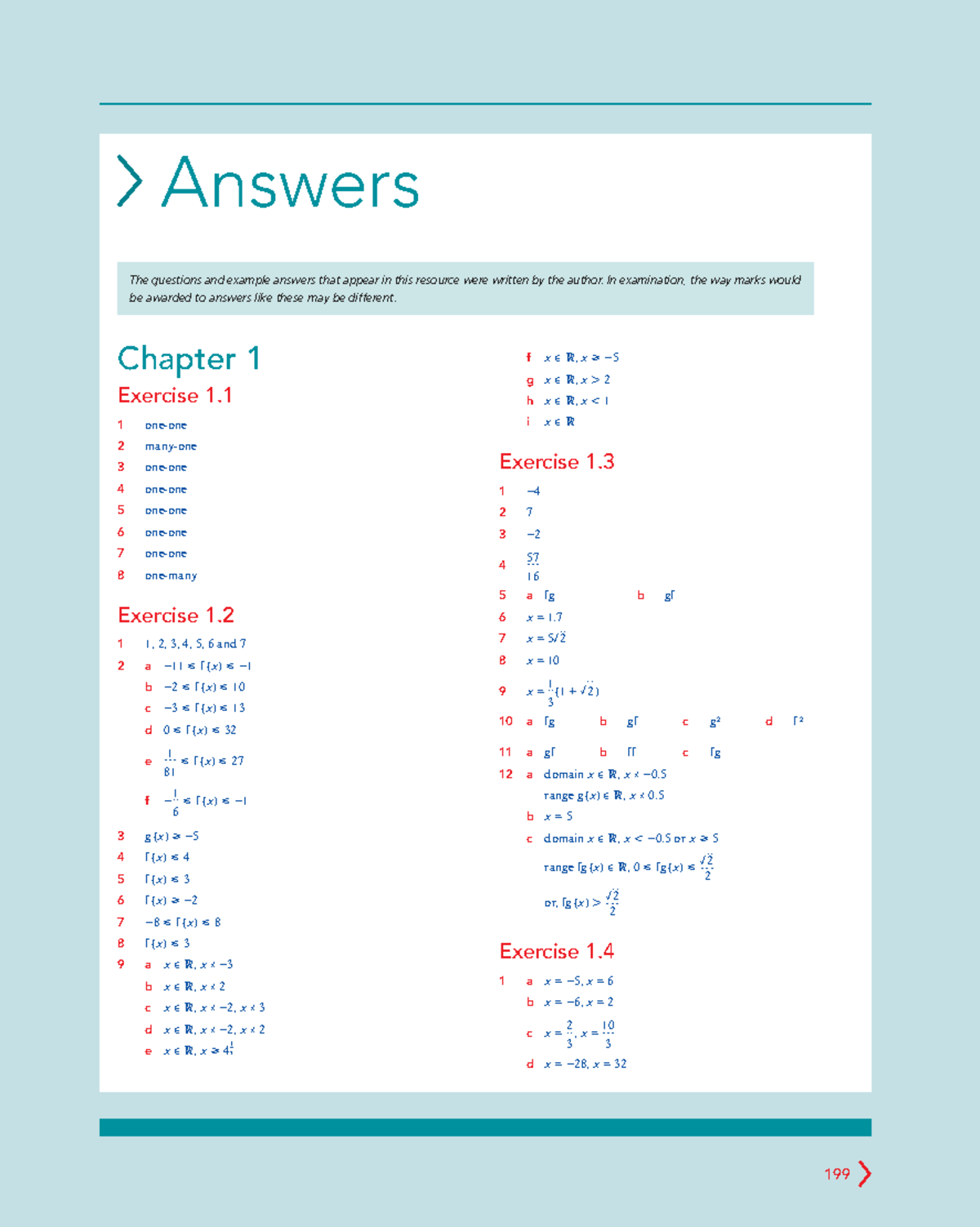 Cambridge IGCSE™ Additional Mathematics: Practice Book Answers - Studocu