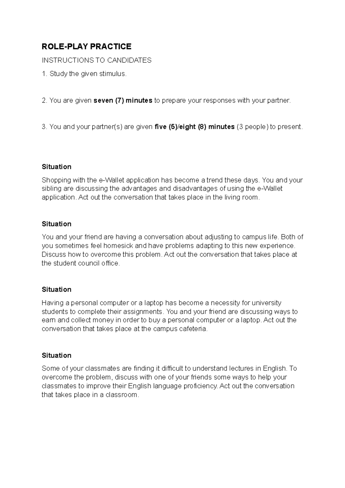 ROLE PLAY - Smoking Dialogue & Its Health Impacts