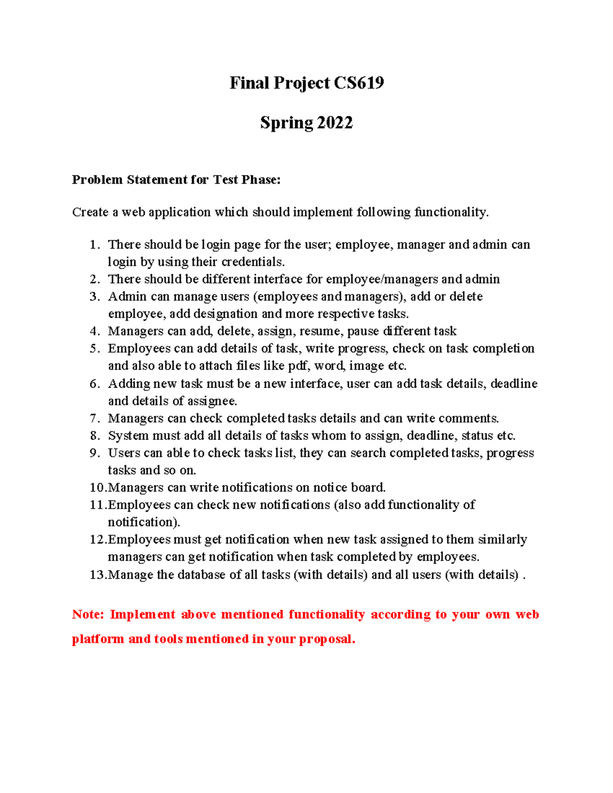 Spring 2022 CS619 7099 3 - Final Project CS Spring 2022 Problem ...