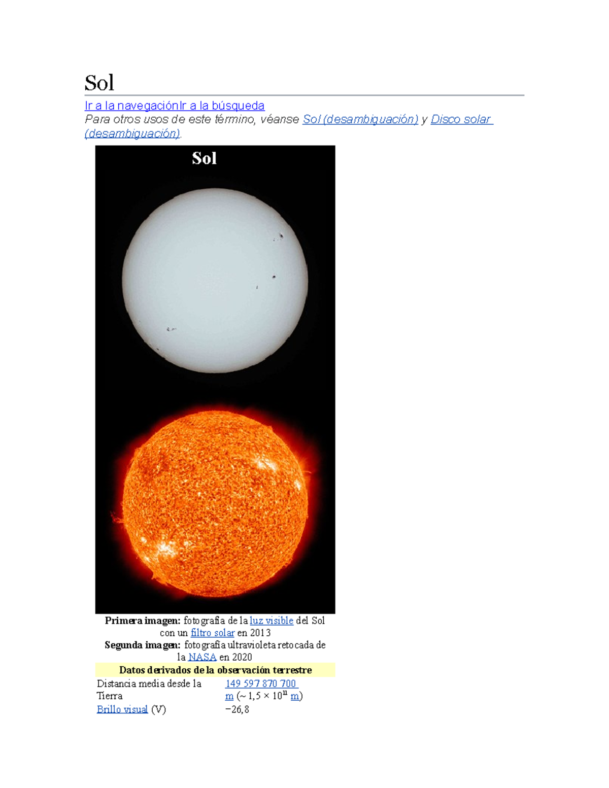 el astro sol es nuestro planeta mas maravilloso - Sol Ir a la ...
