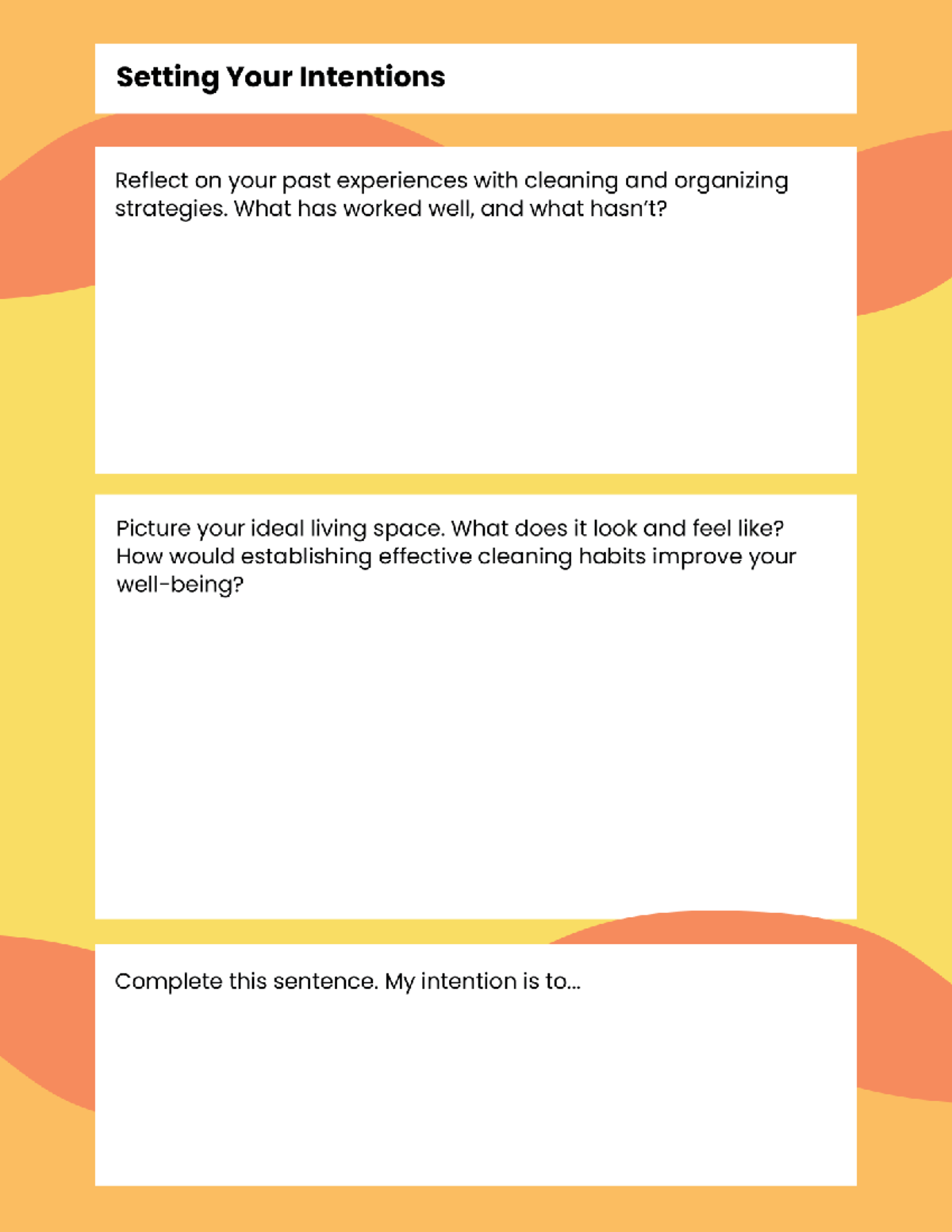 Workbook Journal Prompts for Cleaning & Organizing Strategies - Studocu