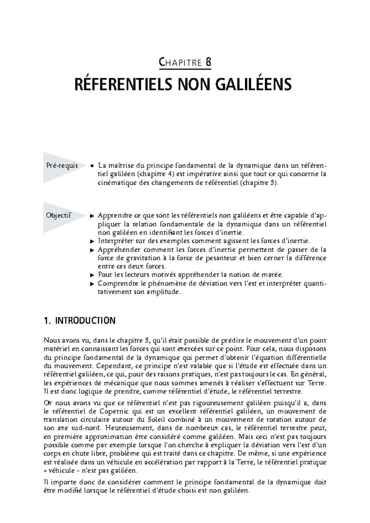 Référentiels Non Galiléens Concepts et Applications en Mécanique (Ch8 — free download