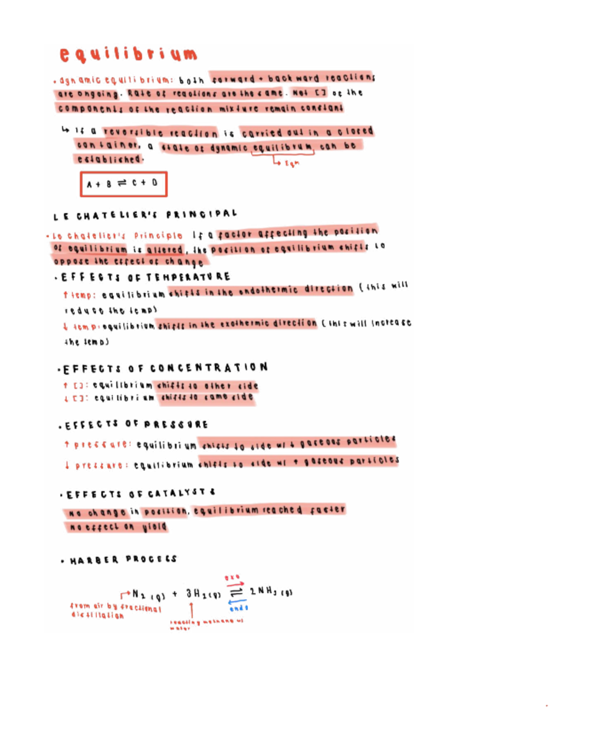 Dynamic Equilibrium: Effects of Temperature, Concentration & Pressure ...