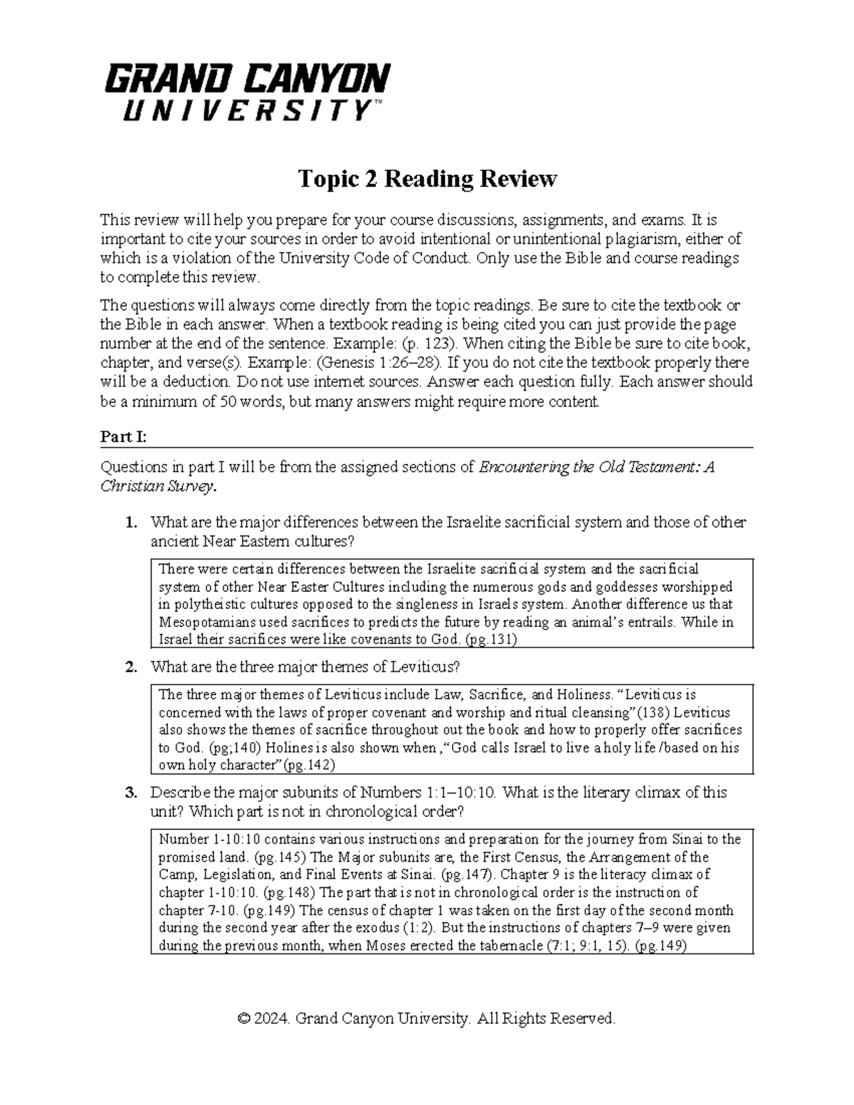 OT- Topic 2 Reading Analysis for Course Preparation and Discussion ...